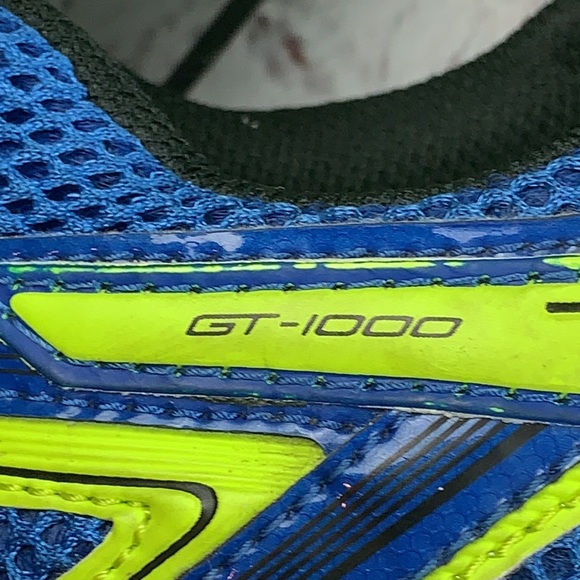ASICS “GT 1000 2” blue & yellow running shoe sz 6 - Picture 14 of 14